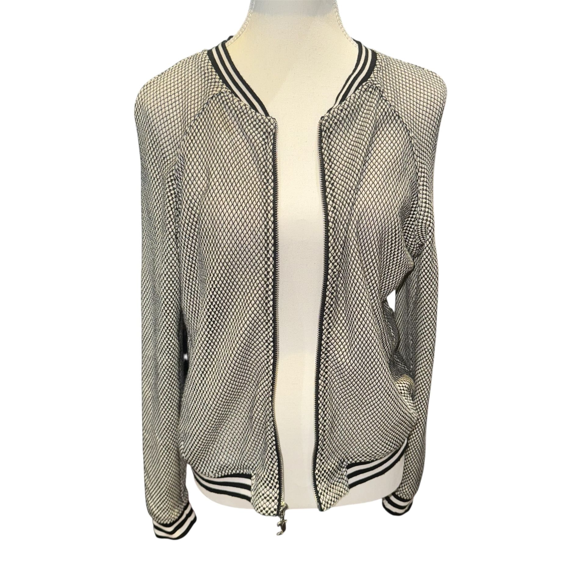 Mesh Bomber Jacket
