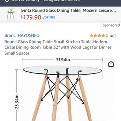 Glass Kitchen Table