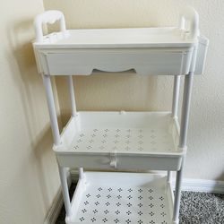 Portable storage shelf on wheels!