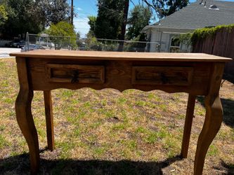 Rustic entryway table