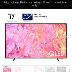 Samsung 43” Qled 4K TV 