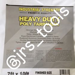 Heavy Duty Tarp Lona Waterproof New! 