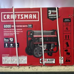 CRAFTSMAN 6000W PORTABLE GENERATOR