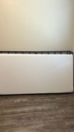 Twin mattress with frame