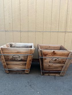 πΏ Vintage Boething Freeland Farms Wooden Planters