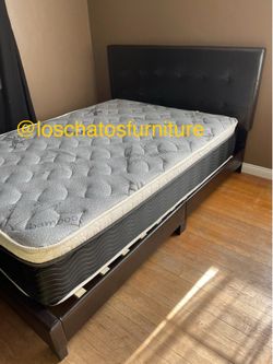 Twin size bed frame with mattress