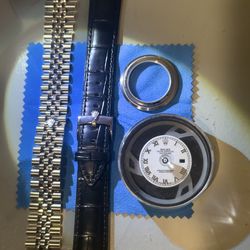 Rolex Watch Parts - Dial, Jubilee Bracelet, Leather Strap, Sapphire Exhibition Case Back