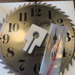 Sears Roebuck & Co Steel Saw Blade Shop Wall Clock for Sale in