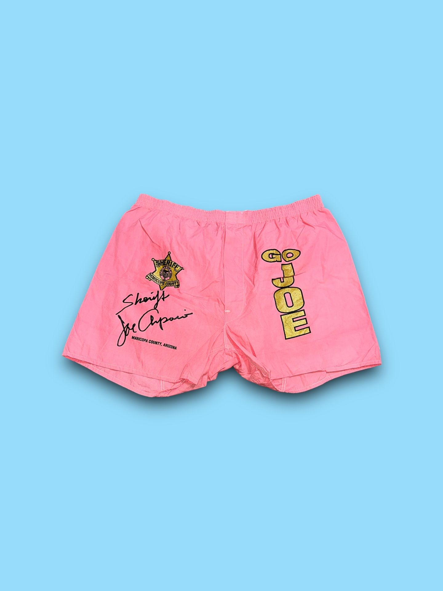 Vintage maricopa county Sheriff Joe Arpaio Pink jail inmate Boxers