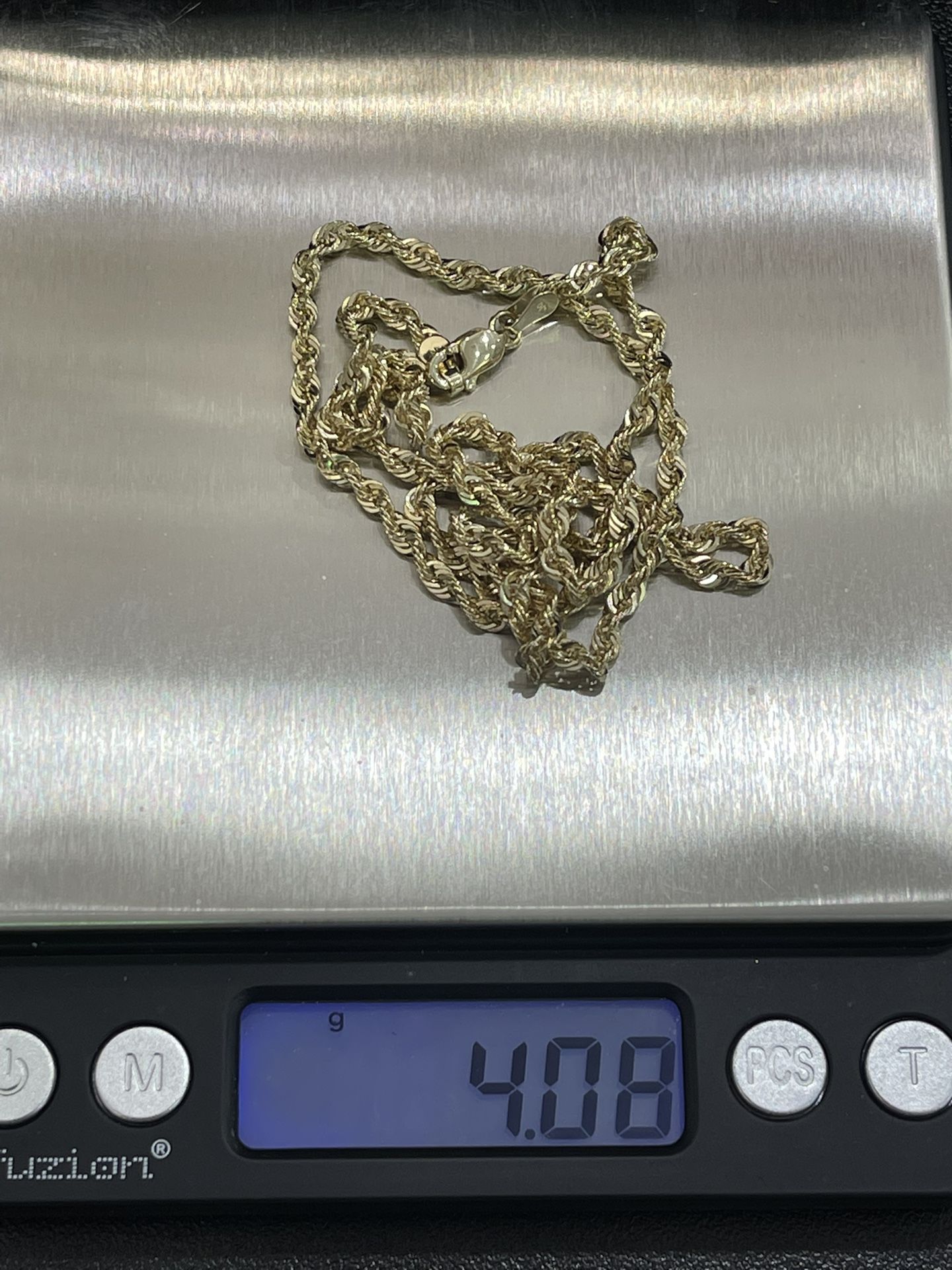 10k Gold Rope Chain 3mm