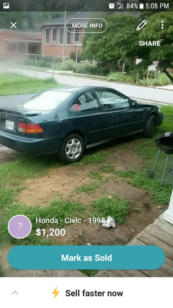 Honda civic 1998