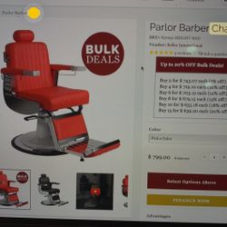 Parlor Barber Chair - BRAND NEW