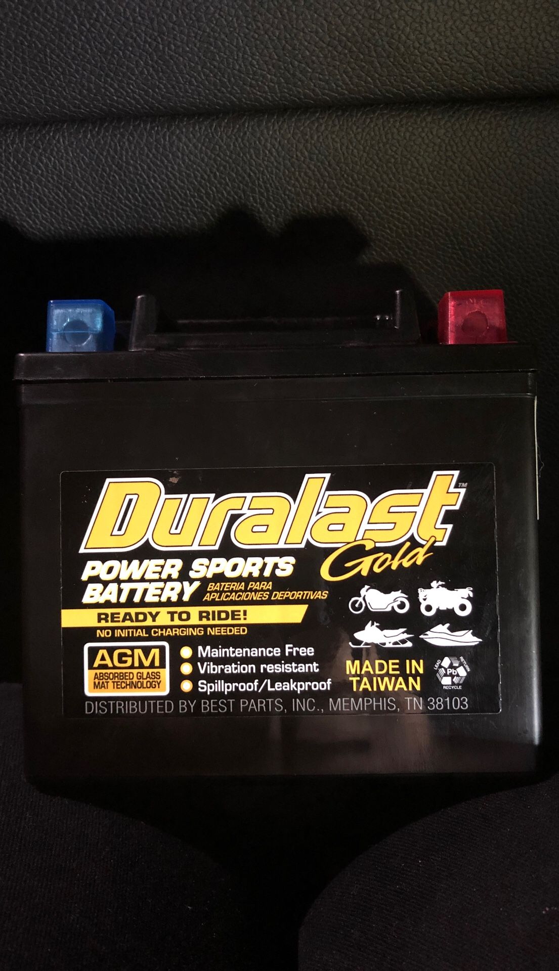 Duralast gold motorcycle battery GSX5L