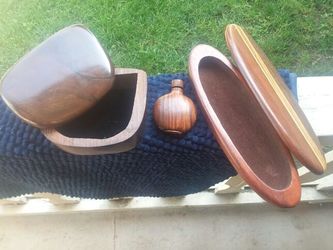 Wooden tabletop storage