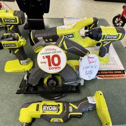 6 PIECE RYOBI TOOL SET!!! $280 