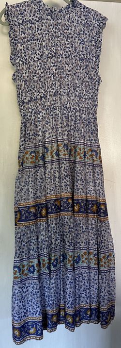 CALYPSO Floral Blue Maxi Dress