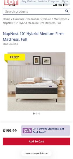 Brand new 10 inch memory foam hybrid full mattress