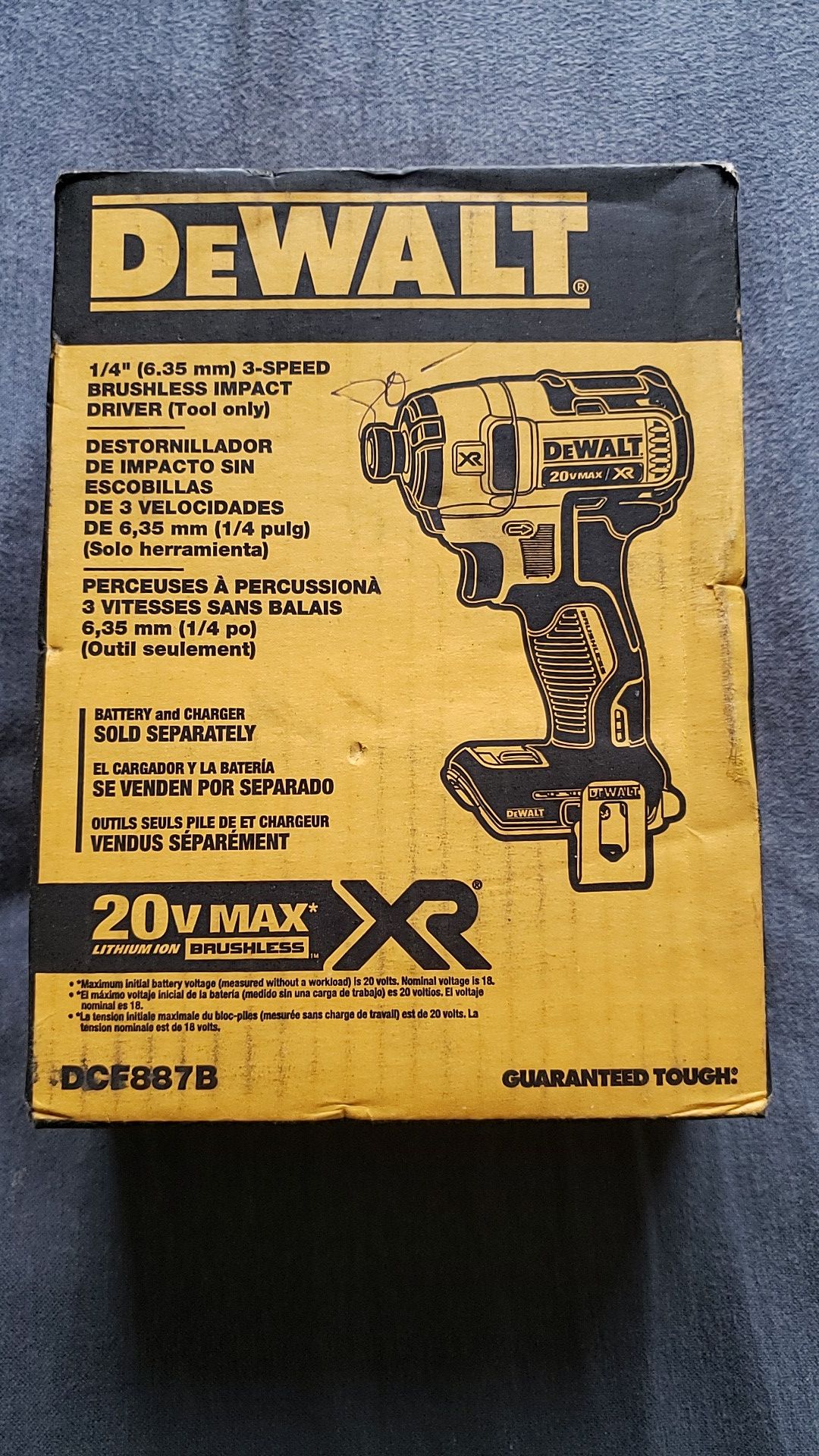 Dewalt 20v brushless xr 3speed impact brand new unopened bare tool no battery no charger $75 FIRM no OFFERS no MENOS