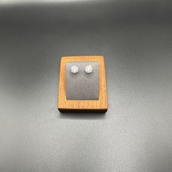 14K Yellow Gold 3CTW Lab Diamond Stud Earrings 