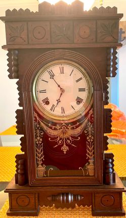 Antique Exile Mantel/Shelf clock by Wm. L. Gilbert