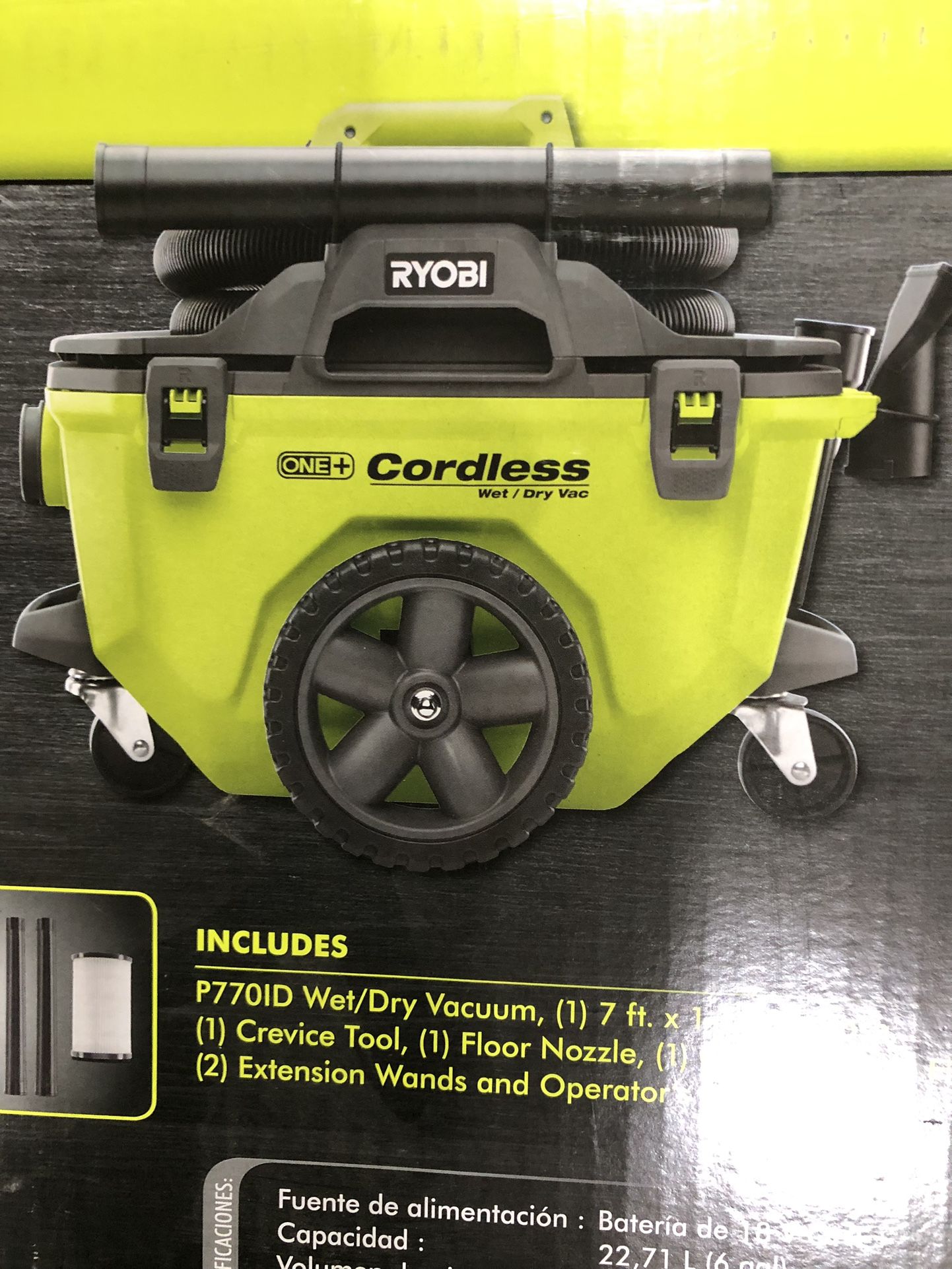 RYOBI ONE+ 18V Cordless Wet Dry Vacuum (Tool