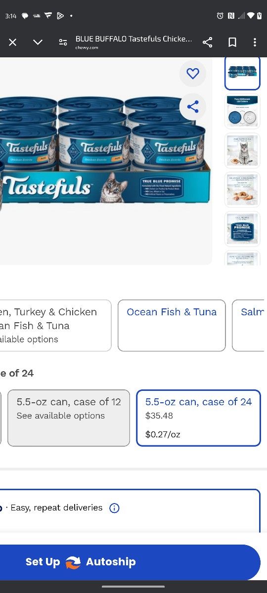 Blue Diamond Tasteful Pate Chicken Entree 40 5.5 Oz Cans