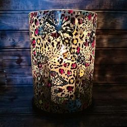 Butterfly leopard hurricane candle light