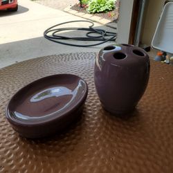 Purple Bath Set X2