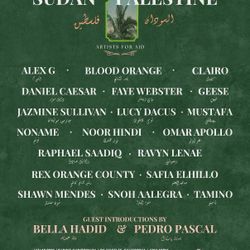 Concert Tickets. SUDAN PALESTINE 