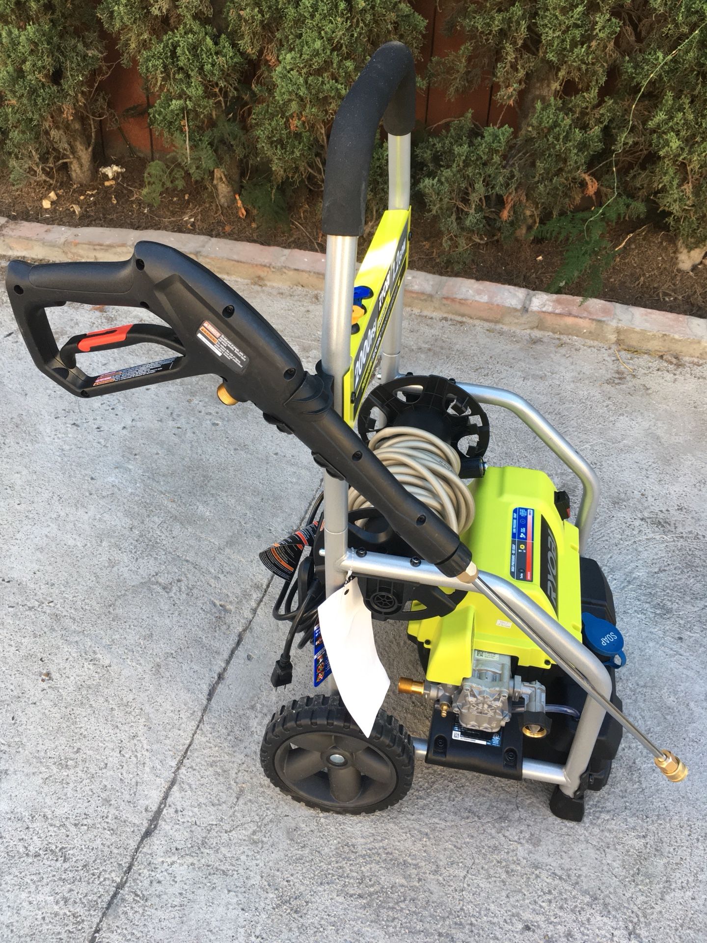 RyoBi 2000 psi. Electric open box