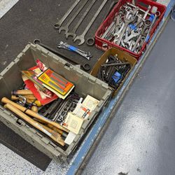 Lot of Wrenches, Hammer Handles, Allen Wrenches, Vintage Tools
