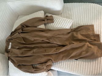 Japanese suede trench coat