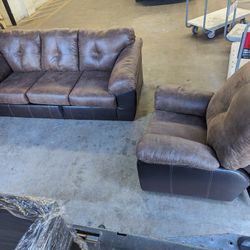 Modern Brown 2pc Sitting Set 