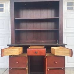 Hard Wood Bookcase Shelf Cabinet 