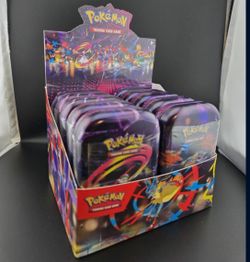 Pokemon Mega Evolutions Tin Display FULL SET Destined Rivals Inside!