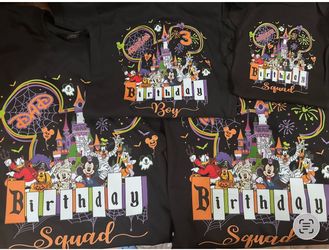 Disney Halloween birthday custom t shirts