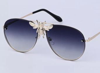Gold and black bee Statement Glasses