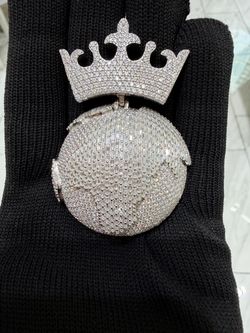925 silver moissanite pendant
