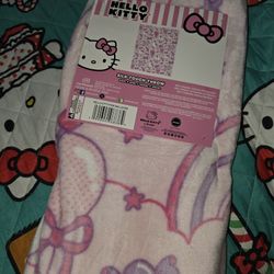 Hello Kitty Valentines Toddler Blanket 