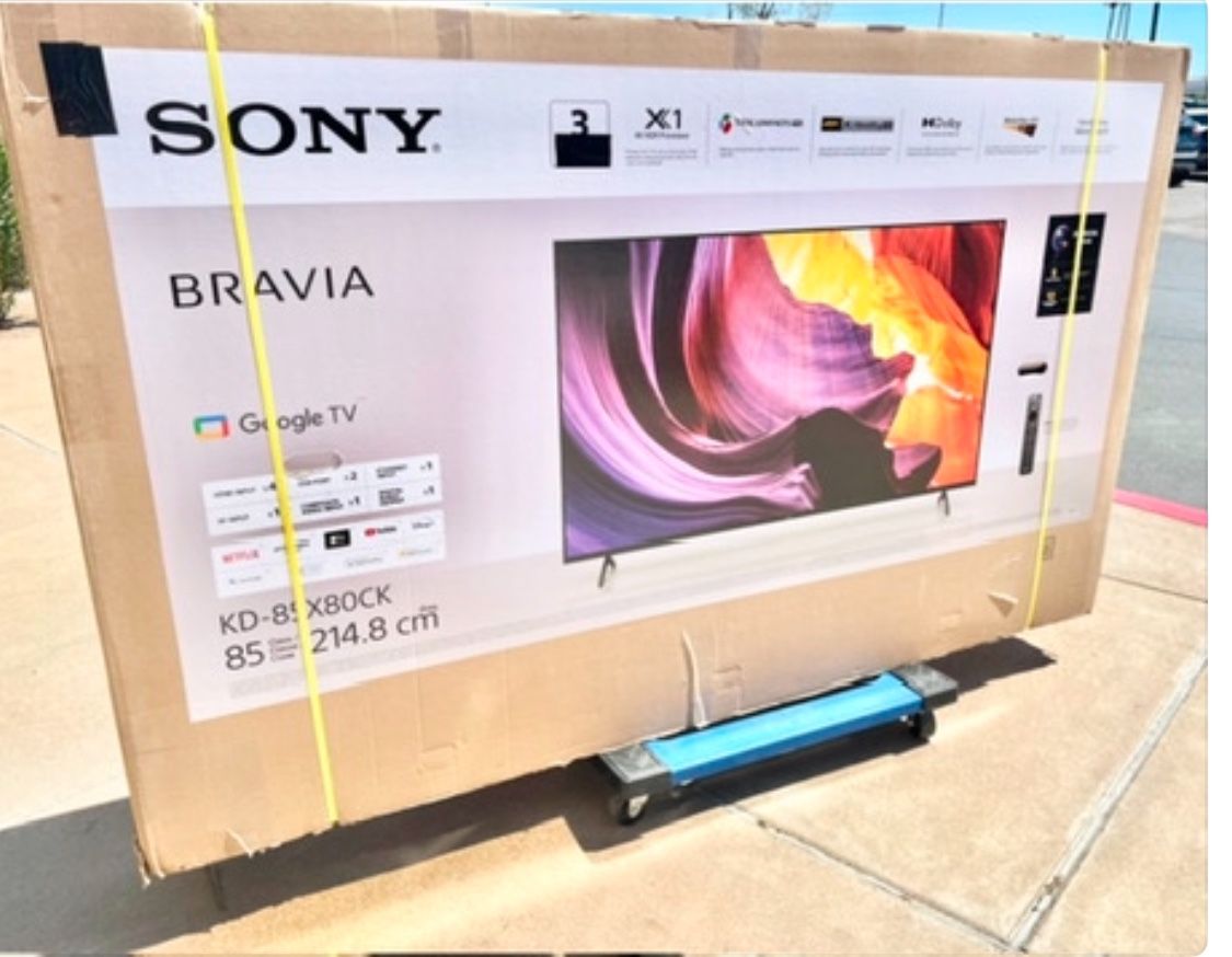 85 Sony Tv Smart 4k HDTV In Box 6 Month Warranty. Free Delivery.