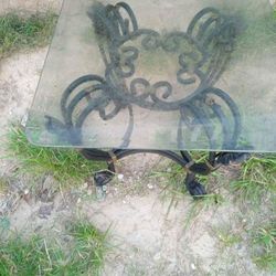 Glass End Table