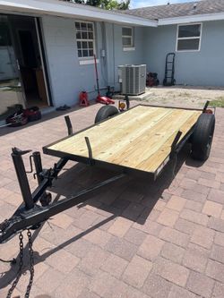6x8 heavy duty open trailer