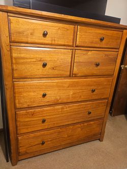 Real wood dresser