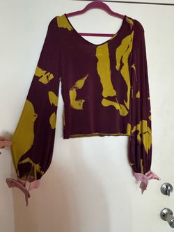 Couture Christian Lacroix French designer shirt top bows