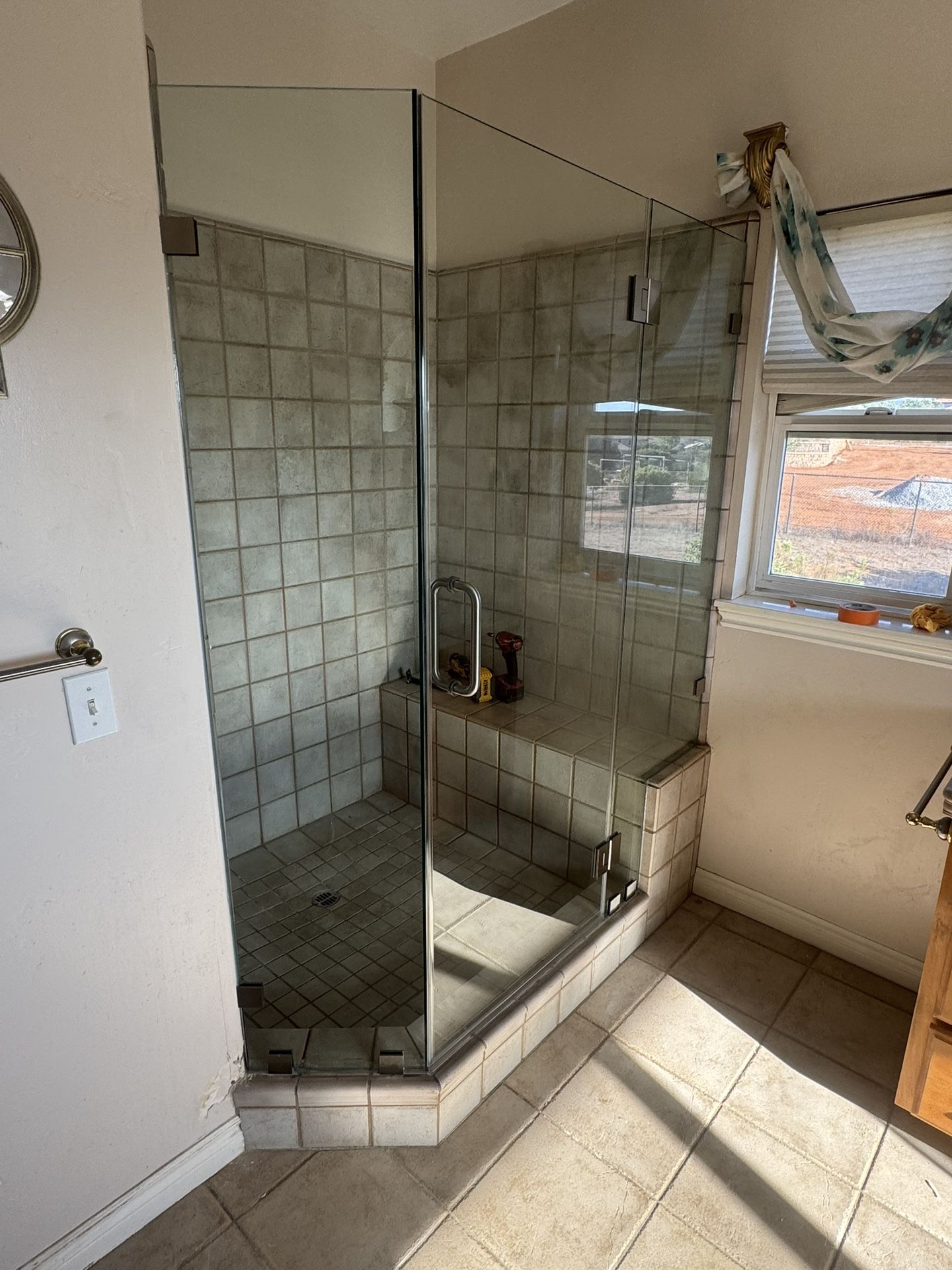 3/8 shower glass door