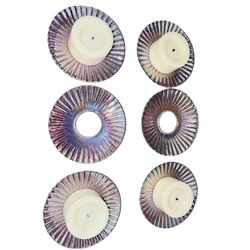 Shiny Like Shell Color Pattern Candle Holder Plates