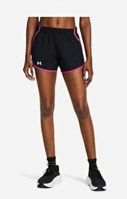 Under Armour Fly By 3-Inch Women’s Shorts Medium Black Pink NWT