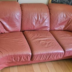 FREE - Plush Leather Sofas (3)