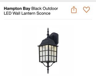Led wall lantern