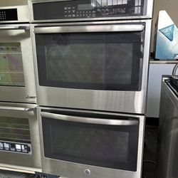 Ge 30”Wide Double Electric Wall Oven In Stainless Steel